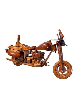 DREXEL HERITAGE  wooden carved motorcycle